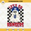Let's Go Rangers Boo Ghost SVG, Texas Rangers Baseball Halloween SVG