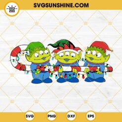 Little Green Aliens Elf Christmas SVG, Toy Story Christmas SVG EPS PNG DXF