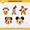 Mickey And Friends Bundle Fall Vibes SVG, Disney Thanksgiving SVG PNG DXF EPS Files