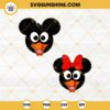 Mickey And Minnie Turkey Face SVG, Disney Thanksgiving SVG, Turkey Mouse SVG Bundle