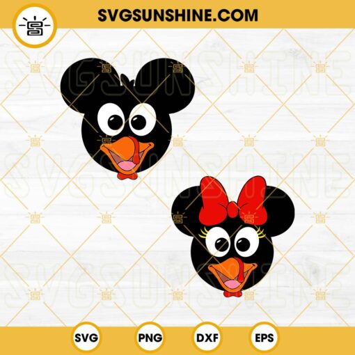 Mickey And Minnie Turkey Face SVG, Disney Thanksgiving SVG, Turkey Mouse SVG Bundle
