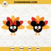 Mickey And Minnie Turkey SVG Bundle, Disney Turkey Thanksgiving SVG EPS PNG DXF