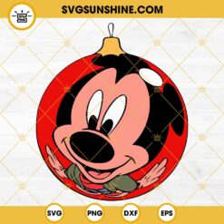 Mickey Christmas Ball SVG, Disney Christmas SVG PNG EPS DXF