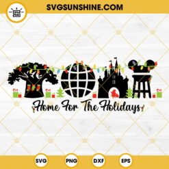 Mickey Home For The Holidays SVG, Disney Christmas SVG EPS PNG DXF