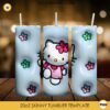 3D Hello Kitty 20oz Tumbler Wrap PNG File