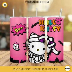 Hello Kitty Mummy Halloween 20oz Tumbler Wrap PNG File