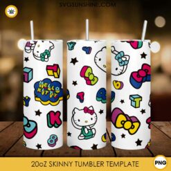 Hello Kitty Cartoon 20oz Tumbler Wrap PNG File