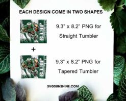 3D Mascot New York Jets Football 20oz Tumbler Wrap PNG File