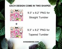 Hello Kitty And Friends 20oz Tumbler Wrap PNG File