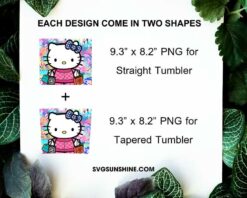 Hello Kitty Luxury Fashion 20oz Tumbler Wrap PNG File