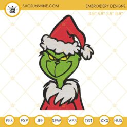 Chest Nuts Grinch Hand Embroidery Designs, Couple Christmas Embroidery Files
