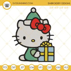 Hello Kitty Christmas Embroidery Design Files