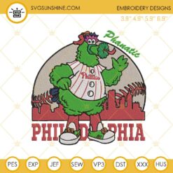 Philadelphia Phillies Phillie Phanatic Embroidery Design Files