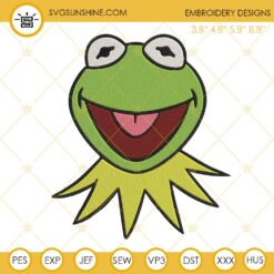 Kermit The Frog Face Embroidery Design Files