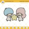 Little Twin Stars Embroidery Design Files