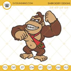 Donkey Kong Machine Embroidery Design File
