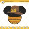 Minnie Mouse Thanksgiving Embroidery Design Files