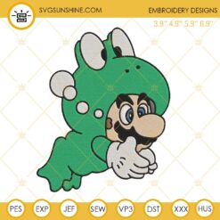 Super Mario Frog Embroidery Design Files