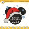 Disney Christmas 2023 Mickey Santa Hat Embroidery Design Files