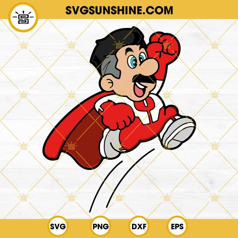 Omni Man Super Mario Svg Png Dxf Eps