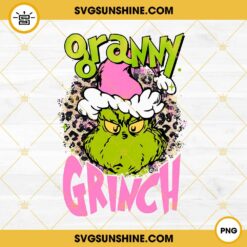 Pink Granny Grinch PNG File Designs