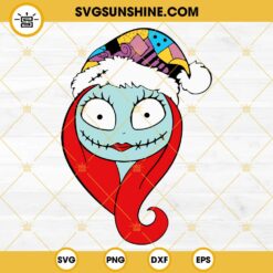 Sally Santa Claus Hat SVG, Sally SVG, Nightmare Before Christmas SVG