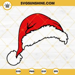 Santa Hat SVG, Christmas Hat SVG, Santa Claus Hat SVG