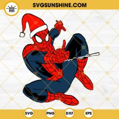 Spider Man Christmas Hat SVG, Spider Man Merry Christmas SVG PNG EPS DXF
