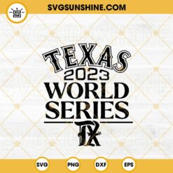 Texas Rangers World Series Champions 2023 SVG PNG Files