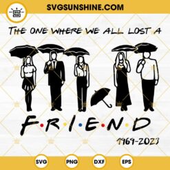 The One Where We All Lost A Friend Svg, RIP Matthew Perry Svg, Chandler Bing Svg, Friends Svg