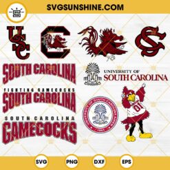 South Carolina Gamecocks Football Designs Bundle SVG EPS PNG DXF