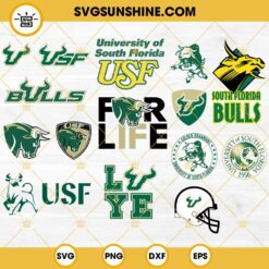South Florida Bulls Football Designs Bundle SVG EPS PNG DXF