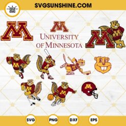 University Of Minnesota Football Designs Bundle SVG EPS PNG DXF
