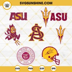 Arizona State Sun Devils Football Designs Bundle SVG EPS PNG DXF
