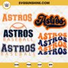 Houston Astros Designs Bundle SVG, Astros MLB Logo SVG EPS PNG DXF
