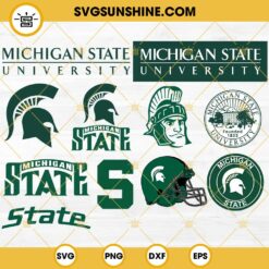 Michigan State Spartans Football Designs Bundle SVG EPS PNG DXF