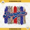 Texas Rangers Leopard Glitter PNG, Texas Rangers World Series Champions 2023 PNG File Designs