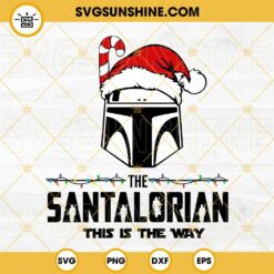 The Santalorian SVG, This Is The Way Star Wars Christmas SVG PNG Files