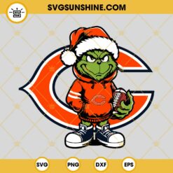 Baby Grinch Dallas Cowboys With Santa Hat SVG PNG EPS DXF Files