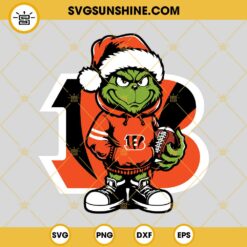 Baby Grinch New York Giants With Santa Hat SVG PNG EPS DXF Files