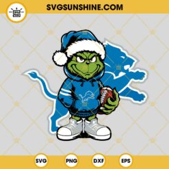 Baby Grinch Denver Broncos With Santa Hat SVG PNG EPS DXF Files