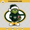 Baby Grinch Green Bay Packers With Santa Hat SVG PNG EPS DXF Files