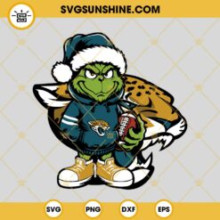 Baby Grinch Minnesota Vikings With Santa Hat SVG PNG EPS DXF Files