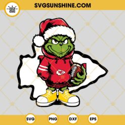 Baby Grinch Dallas Cowboys With Santa Hat SVG PNG EPS DXF Files