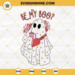 Be My Boo Heart Stanley Tumbler SVG, Boo Valentine SVG PNG EPS DXF File