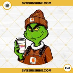 Carhartt Grinch With Dunkin’ Donuts PNG, Grinch Dunkin Donuts PNG
