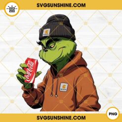 Carhartt Vintage Grinch With Cocacola PNG, Grinch Christmas PNG