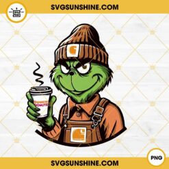 Grinch Carhartt Dunkin Donuts PNG, Grinch Christmas PNG