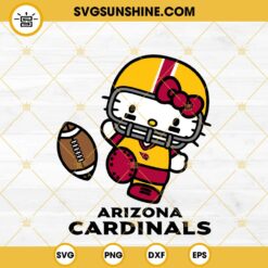 Hello Kitty Arizona Cardinals SVG PNG EPS DXF Files