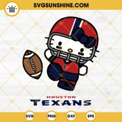 Hello Kitty Houston Texans SVG PNG EPS DXF Files